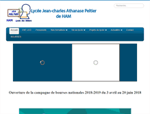 Tablet Screenshot of peltier.lyc.ac-amiens.fr
