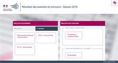 Desktop Screenshot of e-resultats.ac-amiens.fr