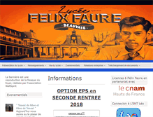 Tablet Screenshot of faure.lyc.ac-amiens.fr